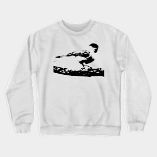 Monochrome cute bird Crewneck Sweatshirt